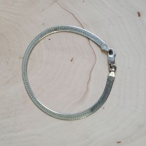 Sterling Silver 925 Herringbone Bracelet